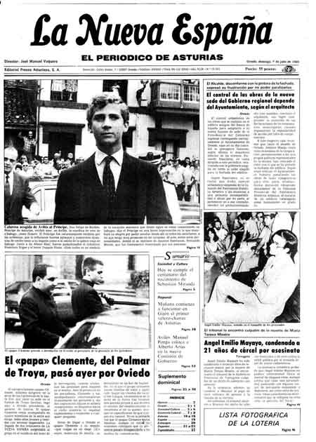 Portada Domingo 7 de  de 1985