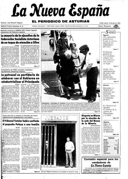 Portada Jueves 18 de  de 1985