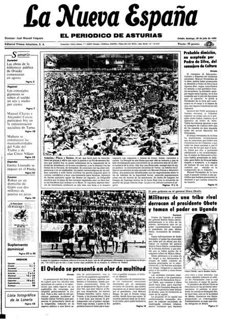 Portada Domingo 28 de  de 1985