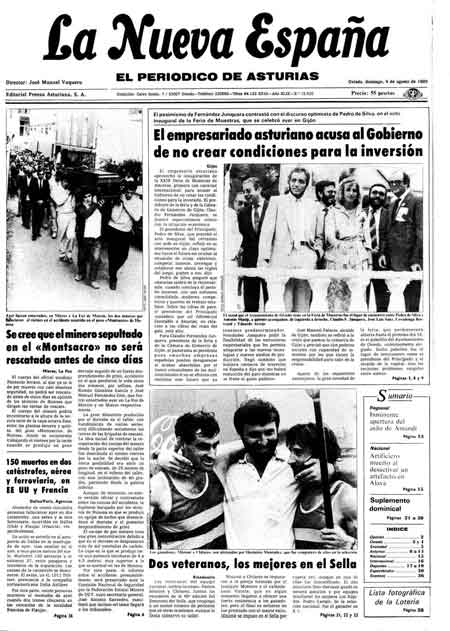 Portada Domingo 4 de  de 1985