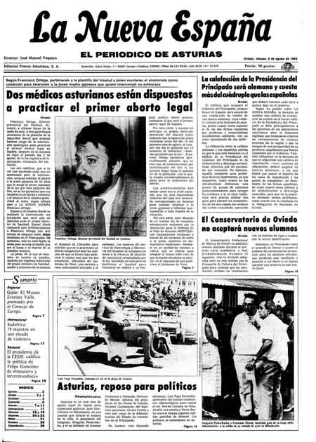Portada Viernes 9 de  de 1985