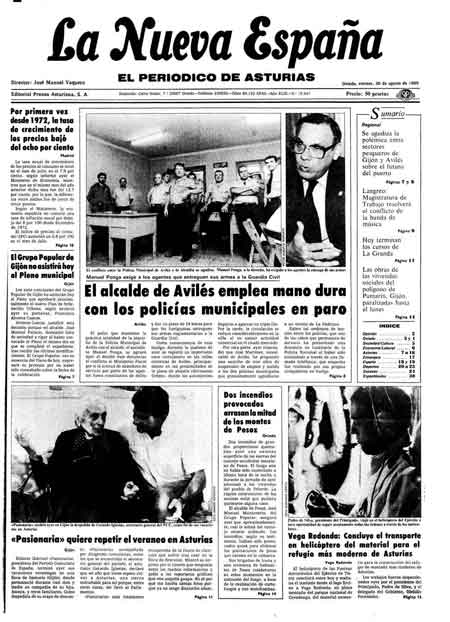 Portada Viernes 30 de  de 1985