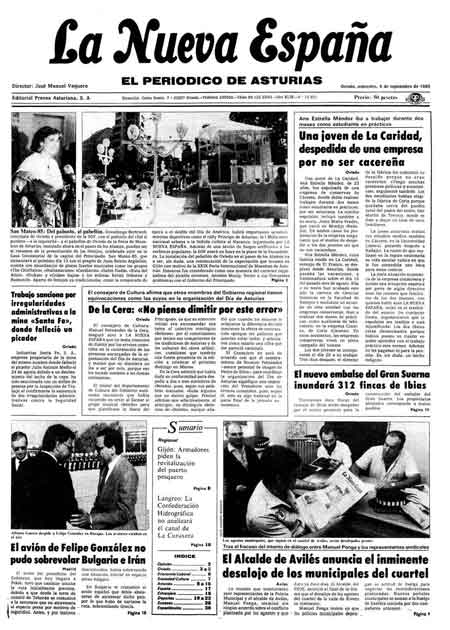 Portada Miércoles 4 de  de 1985
