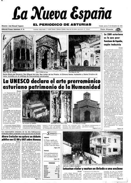 Portada Jueves 5 de Diciembre de 1985