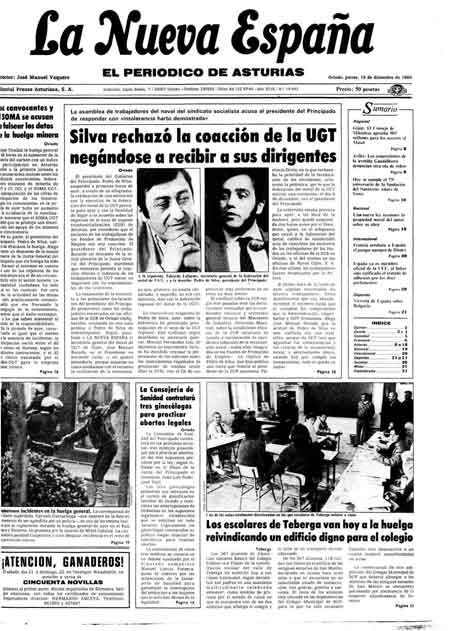 Portada Jueves 19 de Diciembre de 1985