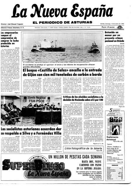 Portada Domingo 12 de  de 1986