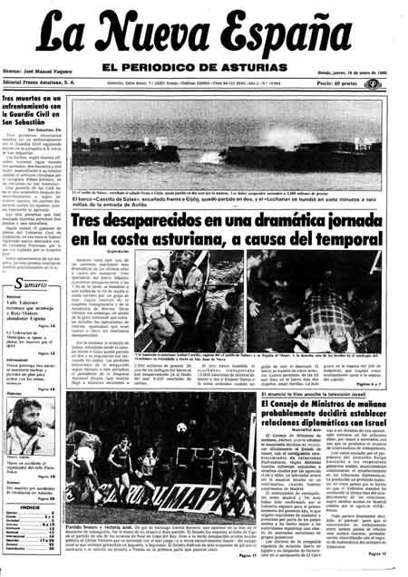 Portada Jueves 16 de  de 1986