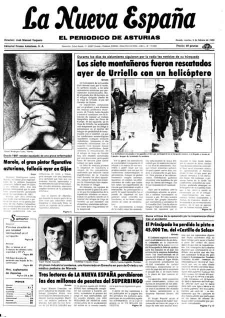Portada Martes 4 de  de 1986