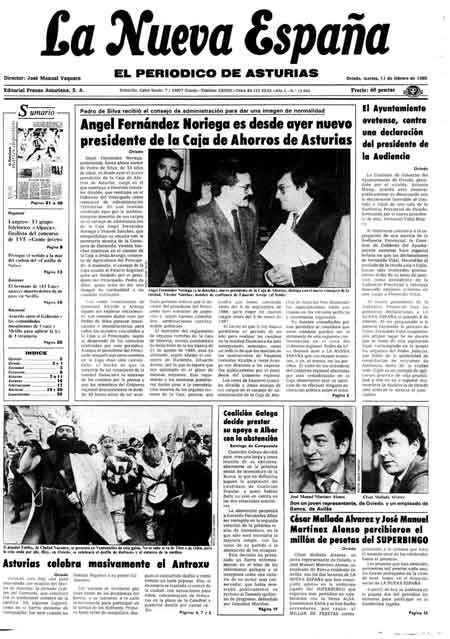 Portada Martes 11 de  de 1986
