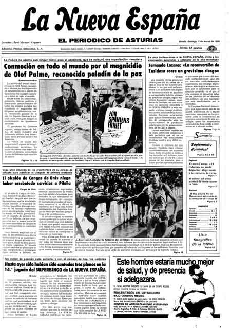 Portada Domingo 2 de  de 1986