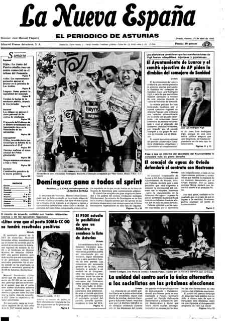 Portada Viernes 25 de  de 1986