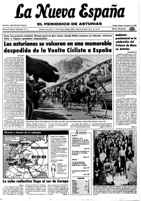 Portada Viernes 2 de  de 1986