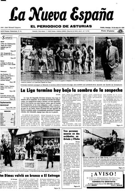 Portada Domingo 18 de  de 1986
