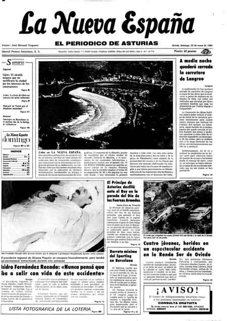 Portada Domingo 25 de  de 1986
