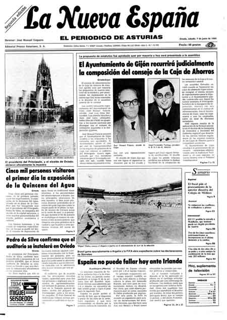 Portada Sábado 7 de  de 1986