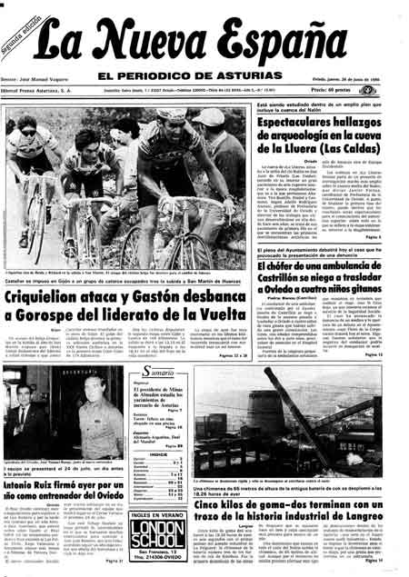 Portada Jueves 26 de  de 1986
