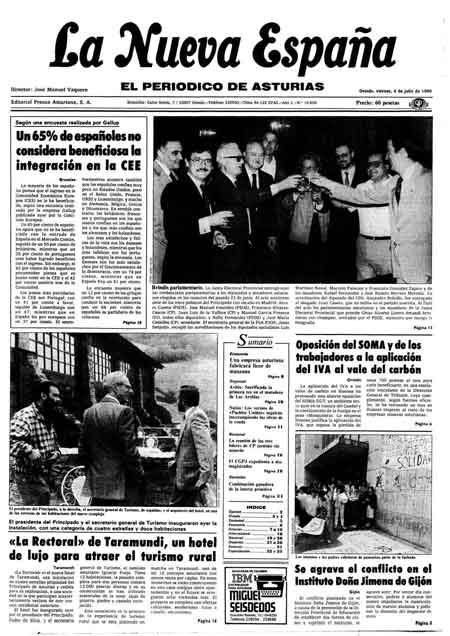 Portada Viernes 4 de  de 1986