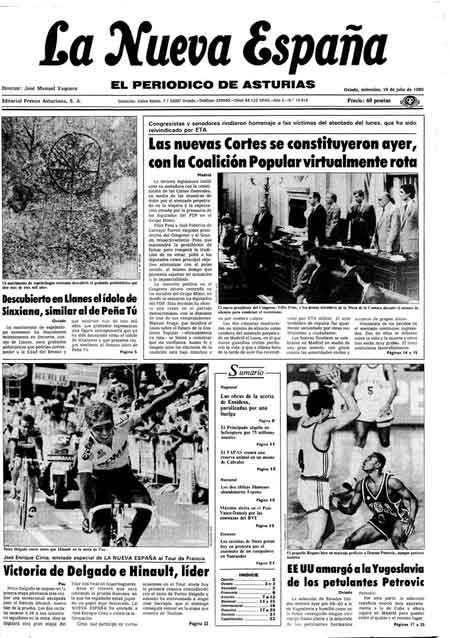 Portada Miércoles 16 de  de 1986