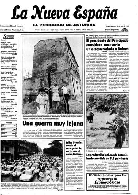 Portada Viernes 18 de  de 1986