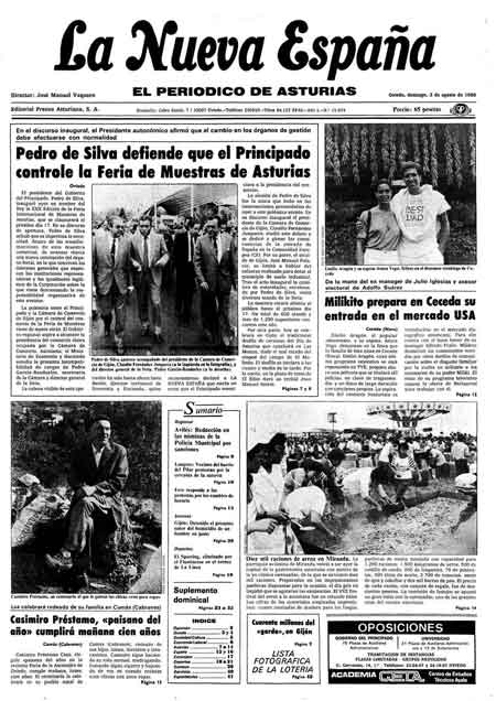 Portada Domingo 3 de  de 1986