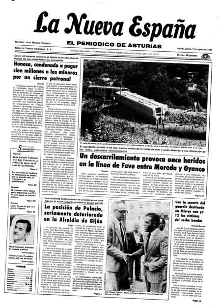 Portada Jueves 7 de  de 1986