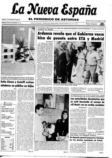Portada Viernes 15 de  de 1986