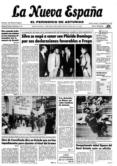 Portada Domingo 7 de  de 1986