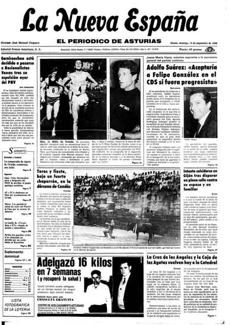 Portada Domingo 14 de  de 1986