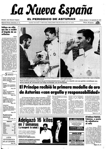 Portada Domingo 21 de  de 1986