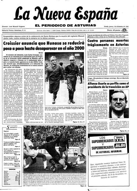 Portada Jueves 4 de Diciembre de 1986