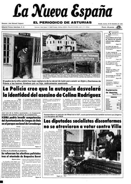 Portada Martes 30 de Diciembre de 1986