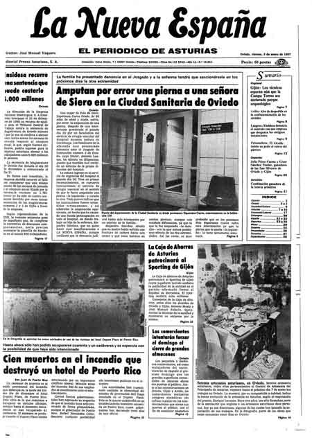Portada Viernes 2 de  de 1987