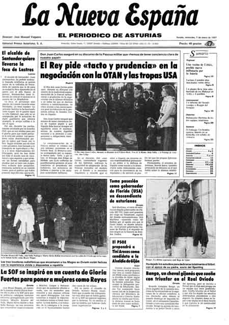 Portada Miércoles 7 de  de 1987