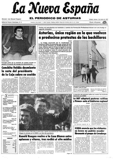 Portada Viernes 9 de  de 1987