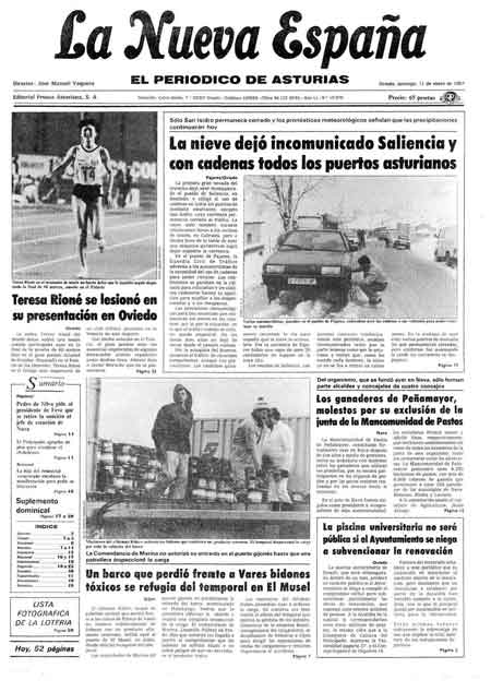 Portada Domingo 11 de  de 1987