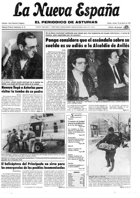 Portada Viernes 16 de  de 1987