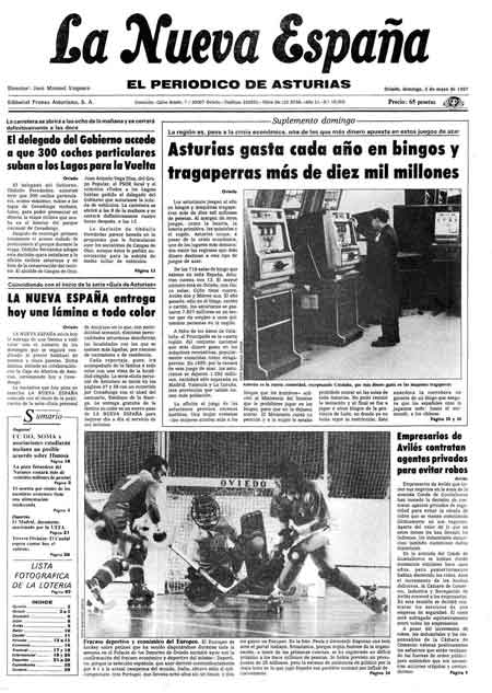 Portada Domingo 3 de  de 1987