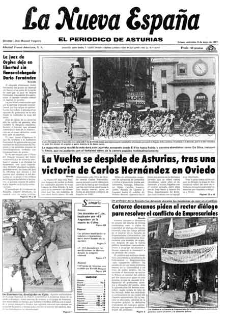 Portada Miércoles 6 de  de 1987