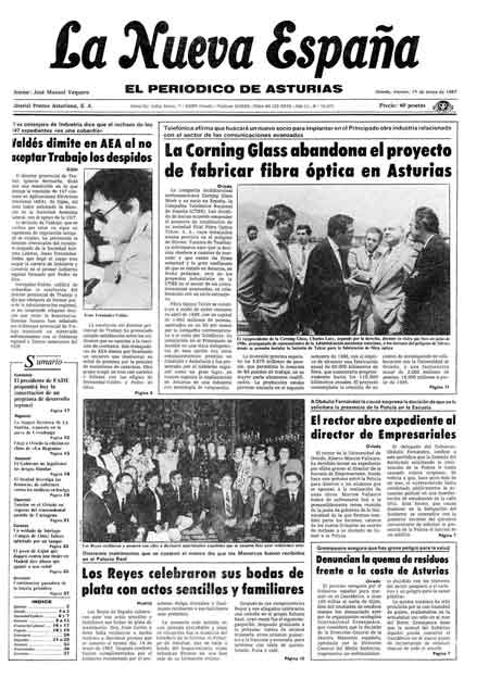 Portada Viernes 15 de  de 1987