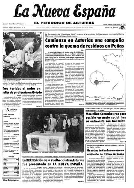 Portada Viernes 29 de  de 1987