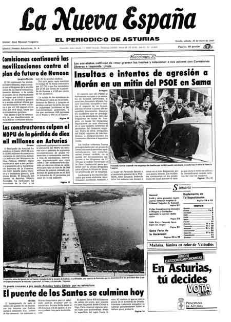 Portada Sábado 30 de  de 1987
