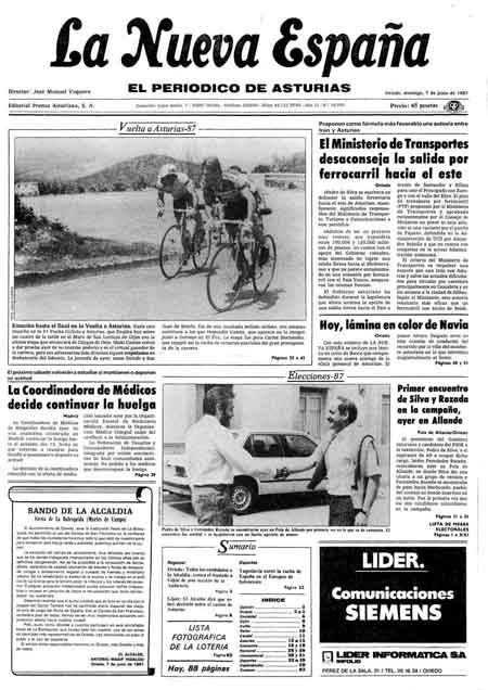 Portada Domingo 7 de  de 1987