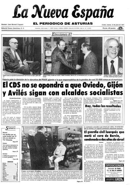 Portada Viernes 12 de  de 1987