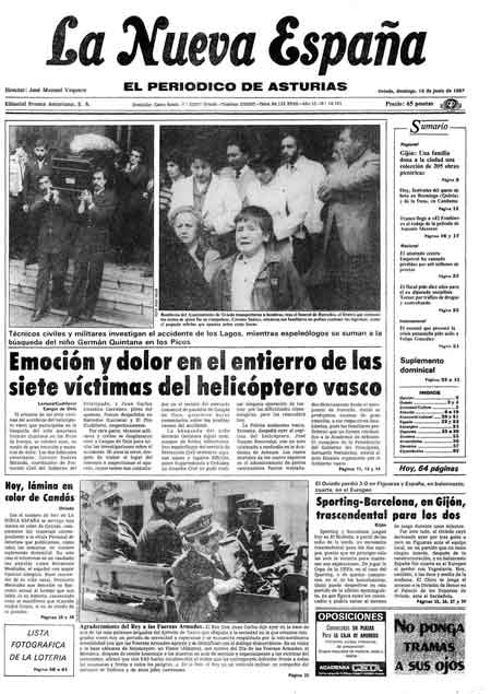 Portada Domingo 14 de  de 1987