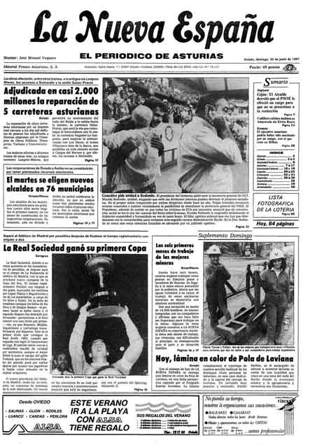 Portada Domingo 28 de  de 1987