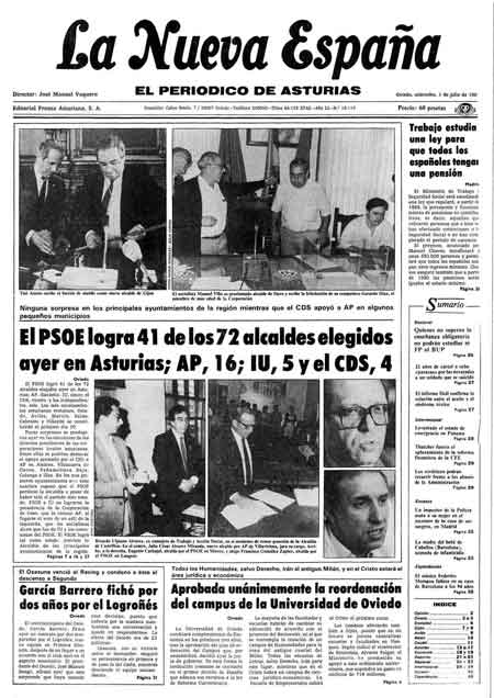 Portada Miércoles 1 de  de 1987