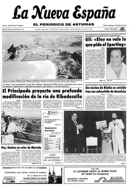Portada Domingo 12 de  de 1987