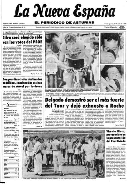 Portada Jueves 23 de  de 1987