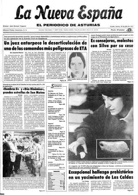Portada Viernes 24 de  de 1987