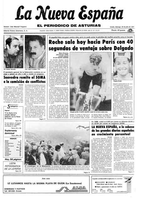 Portada Domingo 26 de  de 1987